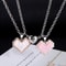 Pixel Heart Couple Necklace Mosaic Magnetic Attraction Heart Pendant Necklace For Women Men Jewelry 1