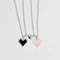 Pixel Heart Couple Necklace Mosaic Magnetic Attraction Heart Pendant Necklace For Women Men Jewelry 4