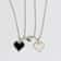 Pixel Heart Couple Necklace Mosaic Magnetic Attraction Heart Pendant Necklace For Women Men Jewelry 5