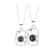 Attractive Magnetic Heart Camera Puzzle Pendant I Love You Projection Couple Necklace Gifts 3