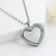 Stainless Steel Living Glass Locket Peach Heart Floating Charm Magnetic Closure Chain Necklace 3