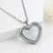 Stainless Steel Living Glass Locket Peach Heart Floating Charm Magnetic Closure Chain Necklace 3