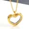 Stainless Steel Living Glass Locket Peach Heart Floating Charm Magnetic Closure Chain Necklace 6