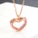 Stainless Steel Living Glass Locket Peach Heart Floating Charm Magnetic Closure Chain Necklace 7