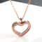 Stainless Steel Living Glass Locket Peach Heart Floating Charm Magnetic Closure Chain Necklace 4