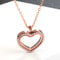 Stainless Steel Living Glass Locket Peach Heart Floating Charm Magnetic Closure Chain Necklace 4