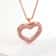 Stainless Steel Living Glass Locket Peach Heart Floating Charm Magnetic Closure Chain Necklace 8