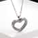 Stainless Steel Living Glass Locket Peach Heart Floating Charm Magnetic Closure Chain Necklace 9
