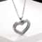Stainless Steel Living Glass Locket Peach Heart Floating Charm Magnetic Closure Chain Necklace 9