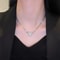 Love HeartShaped Magnet Pendant Necklace Stainless Steel Zircon Clavicle Chain Jewelry For Women Pa 5
