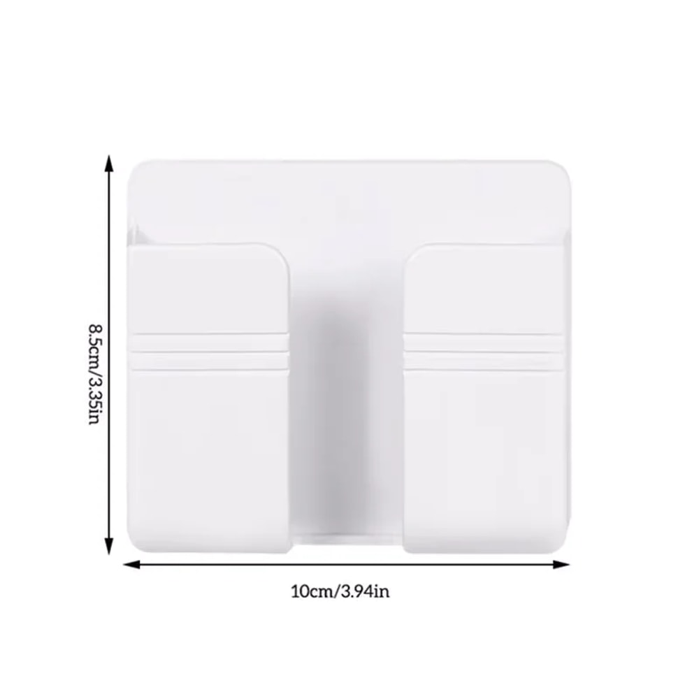 SelfAdhesive Phone Shelf Remote Control Storage Shelf Wall Mounted Bedside Bathroom Organizer 4
