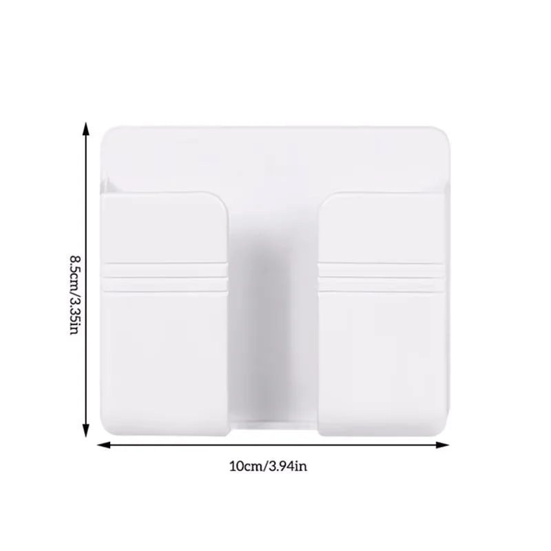 SelfAdhesive Phone Shelf Remote Control Storage Shelf Wall Mounted Bedside Bathroom Organizer 4