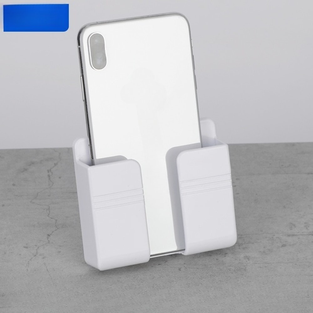 SelfAdhesive Phone Shelf Remote Control Storage Shelf Wall Mounted Bedside Bathroom Organizer 0