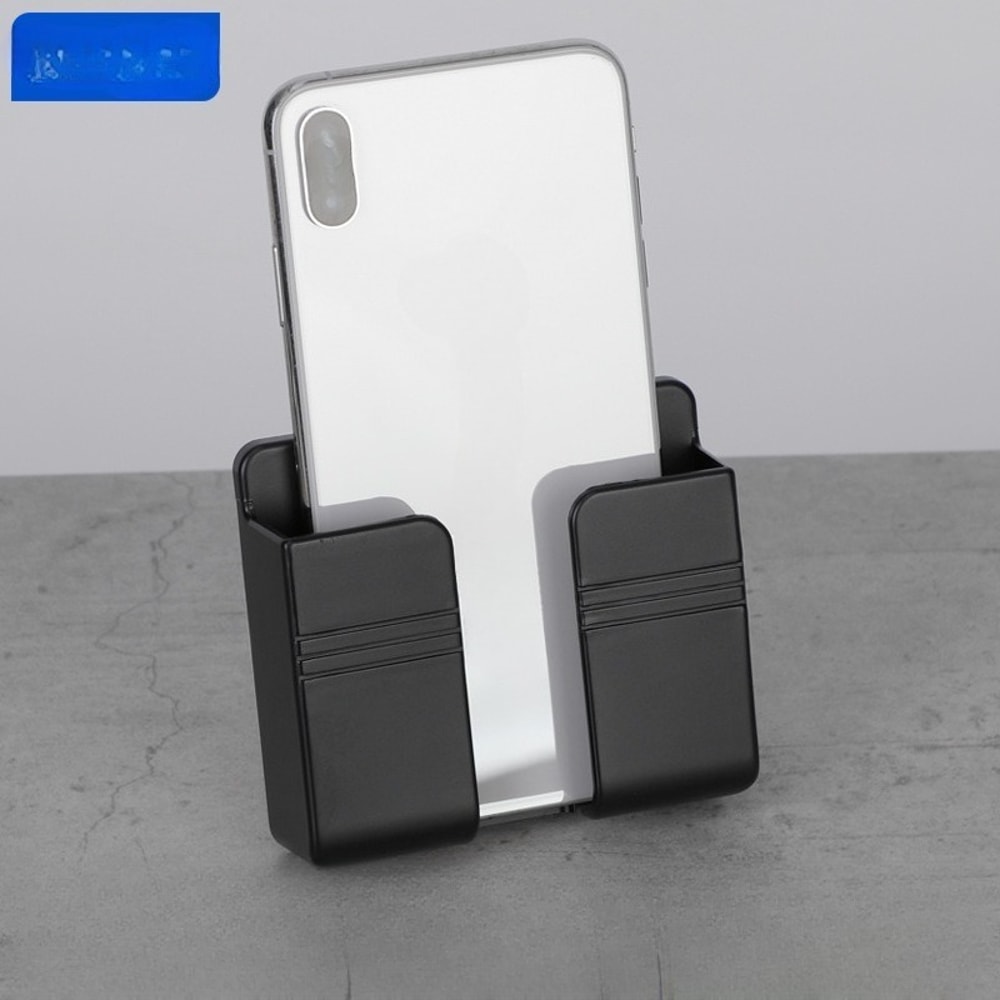 SelfAdhesive Phone Shelf Remote Control Storage Shelf Wall Mounted Bedside Bathroom Organizer 5