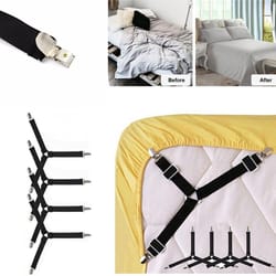 adjustable elastic straps bed sheet fasteners holder clips for mattress cover home organizer