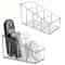 Desk Organizer With Compartments Clear Plastic Remote Control Holder For Home And Office Use 0