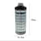 Large Capacity Plastic Water Bottle with Straw and Time Marker for Sports Fitness Portable Drink Cup
