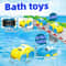 Cute Baby Bath Toys Children Bathing Swimming Duck Clockwork Car Cartoon Vehicle Water Playing Gift 0