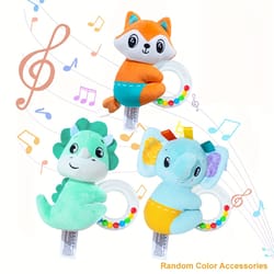 cute stuffed animal toys with sound, youngsters soft rattles shaker, youngsters developmental hand grip toys