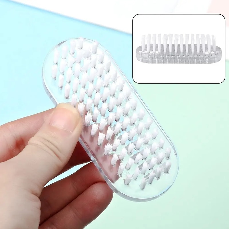 Nail Cleaning Scrubbing Brushes, Durable Double Sided Nail Brush for Hand Nail Scrubbing, Nail Art Manicure Tools
