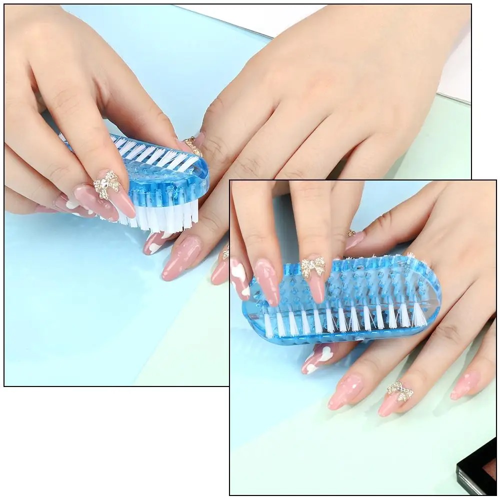 Nail Cleaning Scrubbing Brushes, Durable Double Sided Nail Brush for Hand Nail Scrubbing, Nail Art Manicure Tools