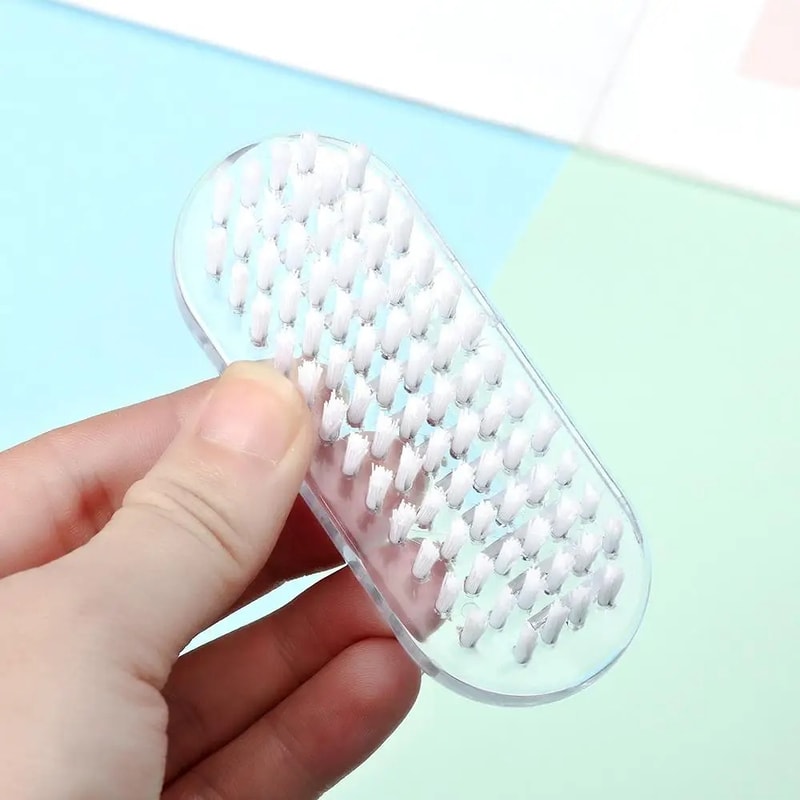 Nail Cleaning Scrubbing Brushes, Durable Double Sided Nail Brush for Hand Nail Scrubbing, Nail Art Manicure Tools
