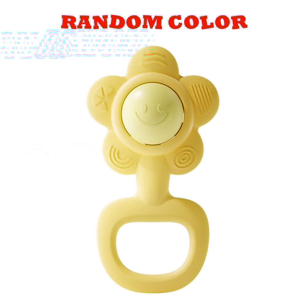 Sunflower Hand Bell Toy, Perfect for Hand Holding Skill Development, Ideal for Boys and Girls, Random Color