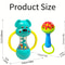 AnimalThemed Blue Style Single Head Bell Vibrant Musical Toy For Toddlers Durable ABS Material For 5