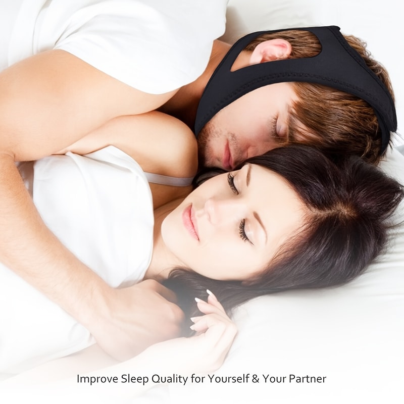Anti Snoring Chin Strap Neoprene Jaw Belt Snore Stopper Night Sleeping Aid 3