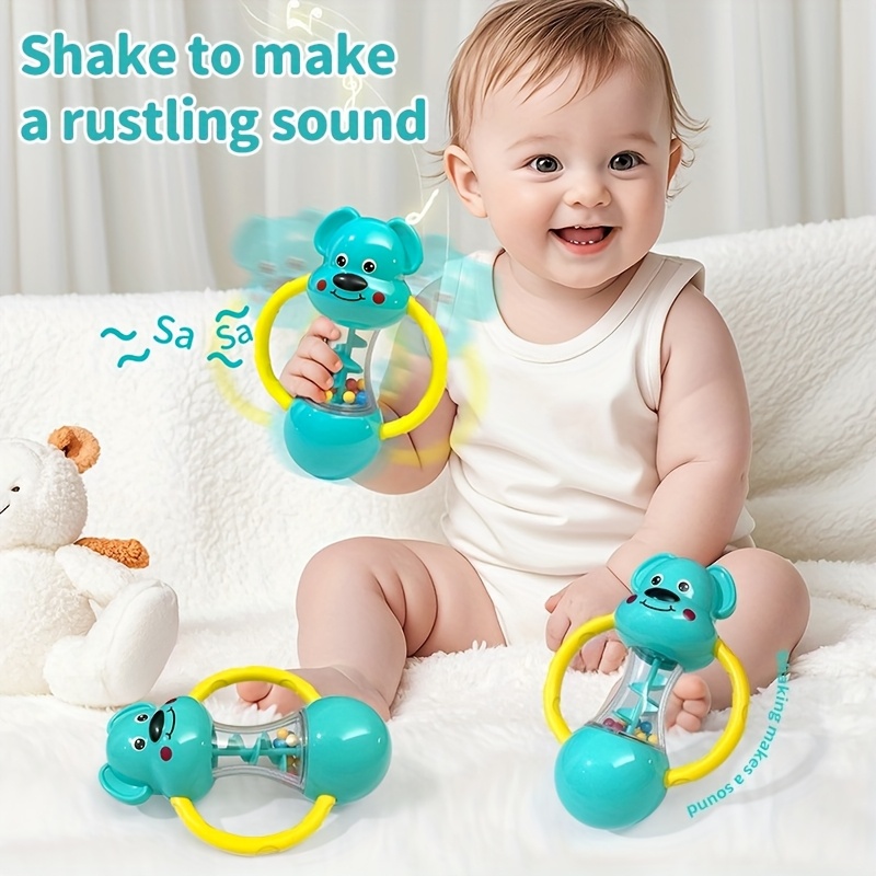 Cute Blue Puppy HandCranked Bell Shaking Toy Durable ABS Material Perfect Christmas And Halloween G 3