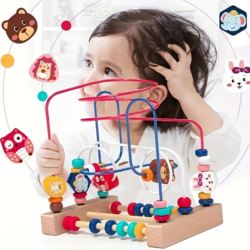 Toys For Toddlers To Figure Out And Learn About The World Puzzles Wrapped In Beads Baby Toys For In 0