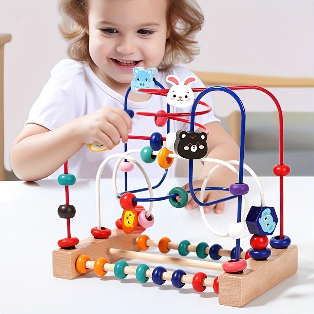Toys For Toddlers To Figure Out And Learn About The World Puzzles Wrapped In Beads Baby Toys For In 3