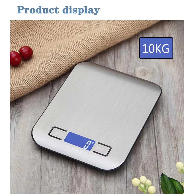 Stainless Steel Electronic Kitchen Scale LCD Display Weighing Baking Tools Jewelry Food Snacks 6