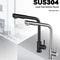 Stainless Steel Pull Out Kitchen Sink Faucet Hot Cold Water Mixer Tap Two Model Stream Sprayer Nozz 4