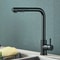 Stainless Steel Pull Out Kitchen Sink Faucet Hot Cold Water Mixer Tap Two Model Stream Sprayer Nozz 7