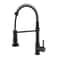 Kitchen Pull Down Spring Sink Faucet Rotational Hot Cold Mixer Tap 5