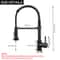 Kitchen Pull Down Spring Sink Faucet Rotational Hot Cold Mixer Tap 4
