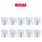 SelfAdhesive Stainless Steel Transparent Hooks For Bathroom Towel Storage Clothes Key Pendant Organ 6