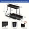 Kitchen Organizer Double Layer Storage Rack Pull-out Storage Box Cabinet Sink for Organizing