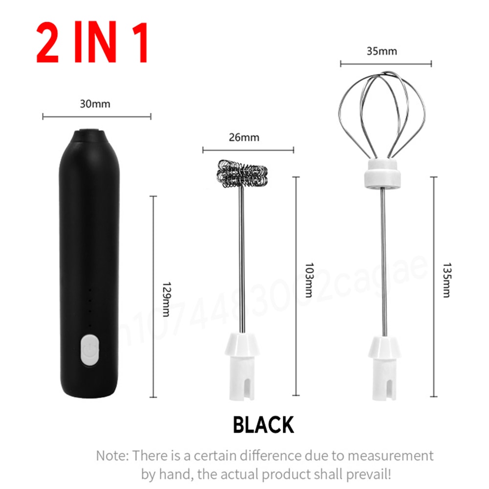Wireless Electric Milk Frother Egg Beater Speeds TypeC Charging Mini Handheld Foam Maker Coffee Whi 6