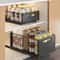 Pullout Storage Box Internal Basket Kitchen Storage Rack Bathroom Cabinet 0