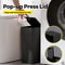 Bathroom Trash Can Garbage Can With Press Top Lid For Toilet Bedroom Living Room Plastic Wastebaske 2