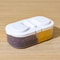Reusable Dual Compartment Food Storage Container Plastic Sealed For Spices Lunch Herbs Kitchen Camp 7