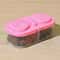 Reusable Dual Compartment Food Storage Container Plastic Sealed For Spices Lunch Herbs Kitchen Camp 8