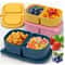 Double Compartment Snackle Box Leakproof Sauce Salad Box Premium Silicone Reusable Snack Containers 0