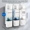 Shampoo And Conditioner Dispenser Wallmounted Soap Dispenser No Drilling Required ABS Material Show 3