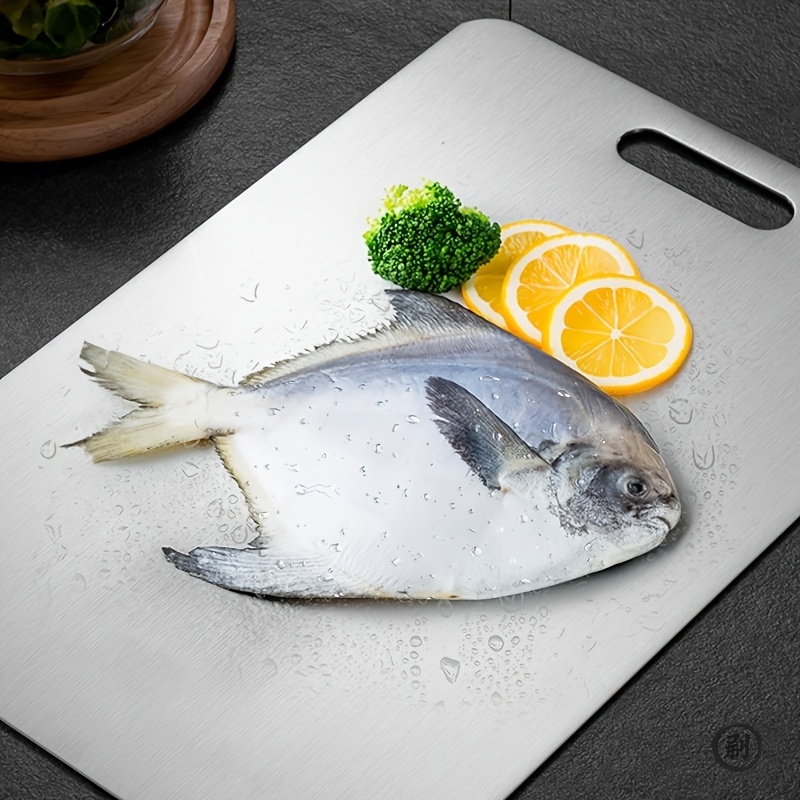 Stainless Steel Cutting Boards Set BPAFree Dishwasher Safe NonSlip With Juice Groove Rustproof And 2