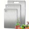 Stainless Steel Cutting Boards Set BPAFree Dishwasher Safe NonSlip With Juice Groove Rustproof And 5
