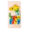 3D Stereoscopic Montessori Wooden Puzzle Cartoon Dinosaur Animal Shape Color Cognitive Educational 10