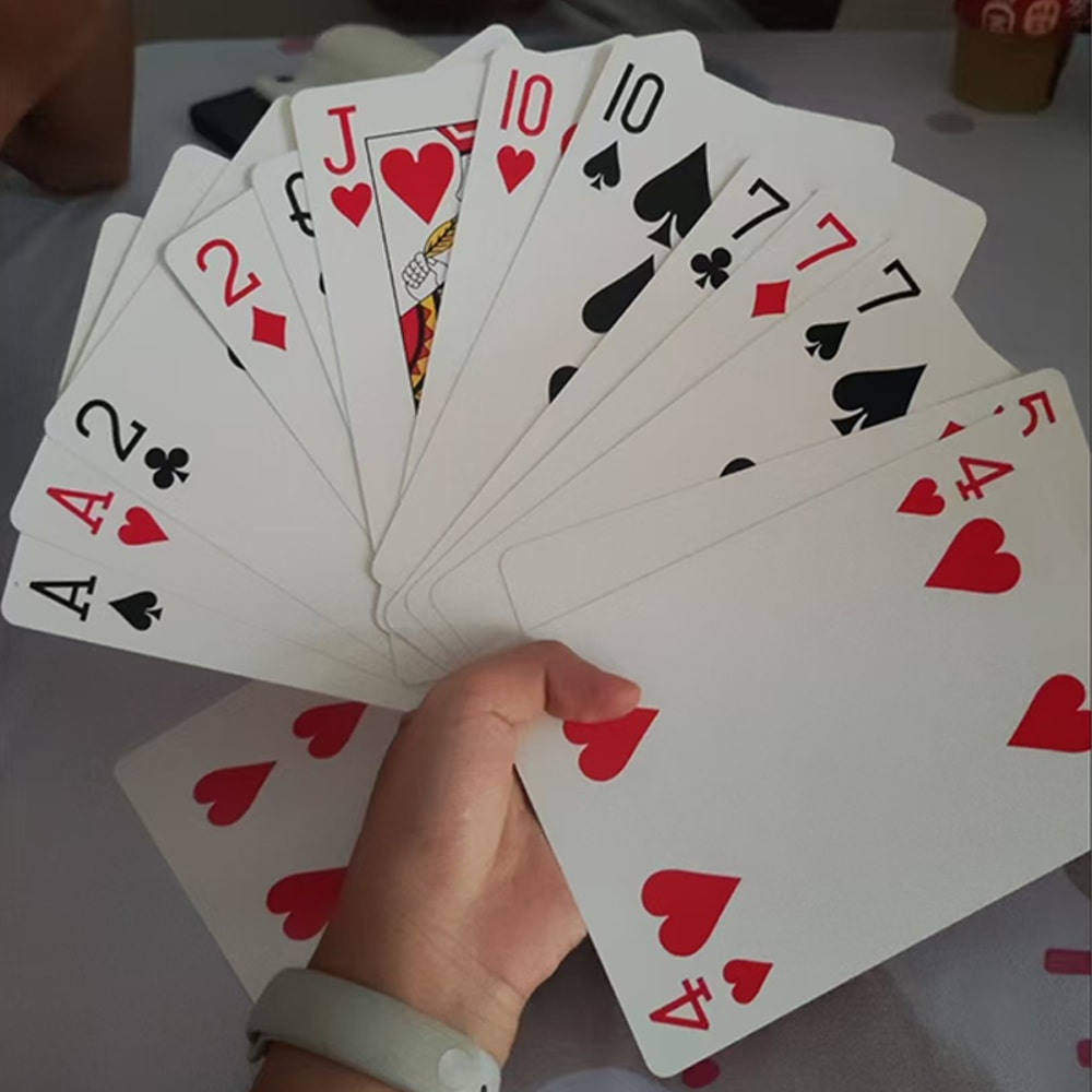 Oversized Jumbo Playing Cards Big Size Juego De Mesa Familiar Divertido